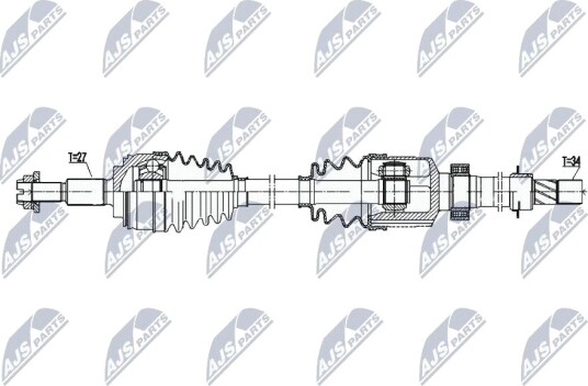 Nty Drivaksel NTY NPW RE 203