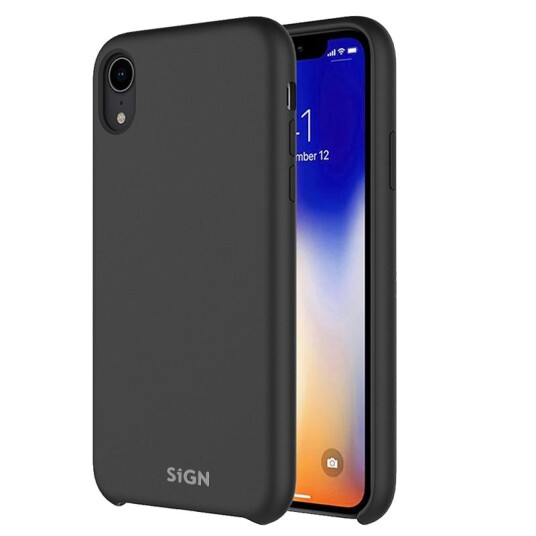 SiGN Liquid Silicone Case For Iphone 12 Mini - Svart SiGN Liquid Silicone Case For Iphone 12 Mini - Svart