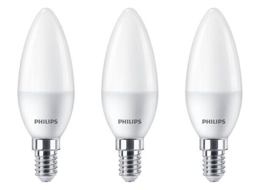 Philips LED-lyspære LED 40W B35 E14 WW FR ND 3PF/6 DISC E14