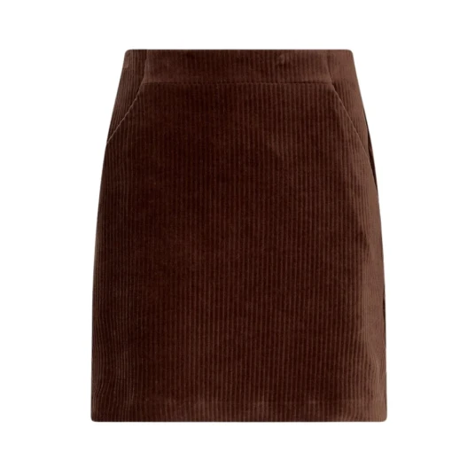 Moss Copenhagen Dame Skjørt Brun S,