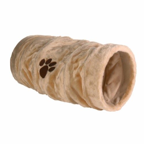 Trixie Leketunnel plysj til katt og små hunder - Beige
