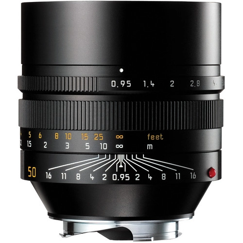 Leica Noctilux-M 50mm f/0.95 ASPH, Svart Filterfatning E60