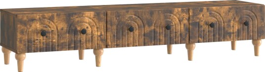 TV skap med skuff Røkt Eik 147 x 34,5 x 30 cm Konstruert tre TV skap med skuff Røkt Eik 147 x 34,5 x 30 cm Konstruert tre