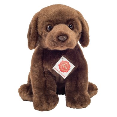Teddy HERMANN Labrador sitter mørkebrun 25 cm