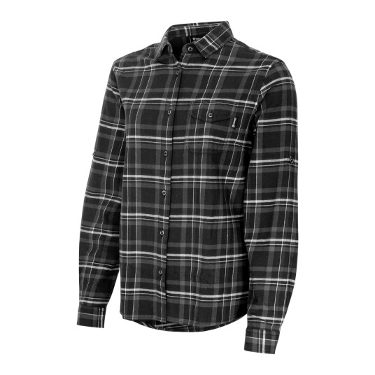 Urberg Flannel Ls W Strap Shirt Wmn Black Beauty S Urberg Flannel Ls W Strap Shirt Wmn Black Beauty S