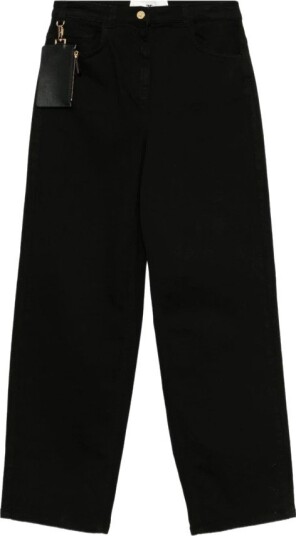 Elisabetta Franchi Dame Jeans Svart W29,