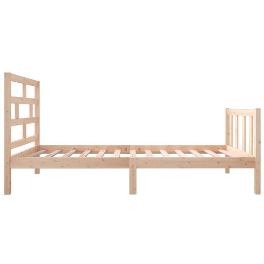 vidaXL Sengeramme heltre furu 90x190 cm 3FT Single