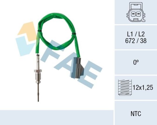 Sensor, eksostemperatur FAE 68627