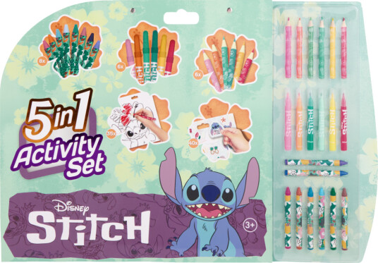Disney Stitch – 5-i-1-sett Med Fargeleggingsog Aktivitetsark ST24306V Disney Stitch – 5-i-1-sett Med Fargeleggingsog Aktivitetsark ST24306V