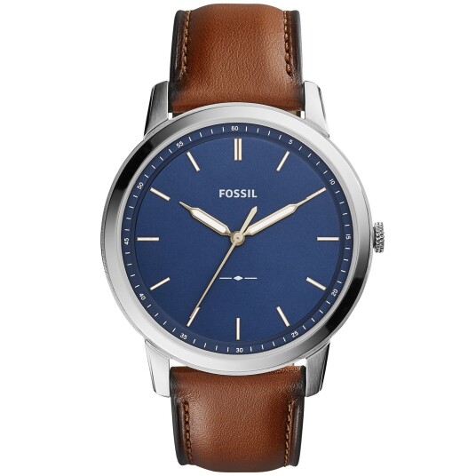 Fossil The Minimalist Slim 3H FS5304 - Herre - 44 mm - Analog - Kvarts urverk - Mineralglas