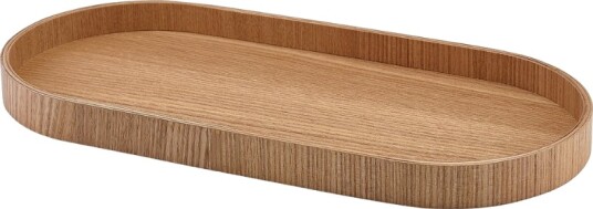Brett Oval Lys Finér Tre 35 x 16.5cm
