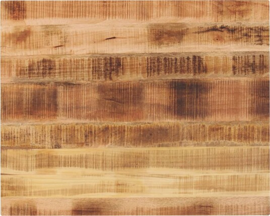Bordplate 90x80x3,8 cm rektangulær grovt heltre mango