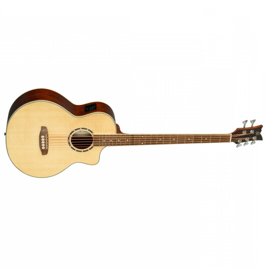 Ortega D7CE-5 5-strengad Akustisk bass Med mikrofon Cutaway Natural