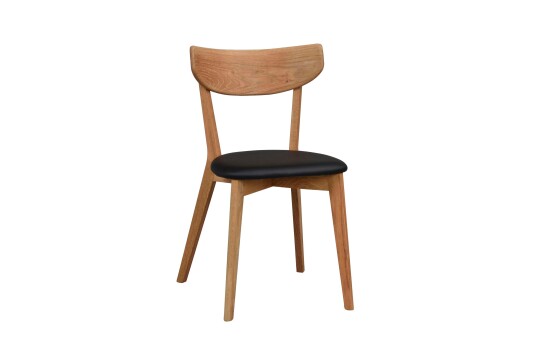 Rowico Home Ami stol Lakkert eik/sort kunstskinn Natur