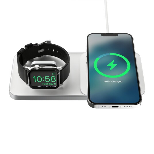 Nomad Base One Max MagSafe Trådløs Ladeplate   Sølv