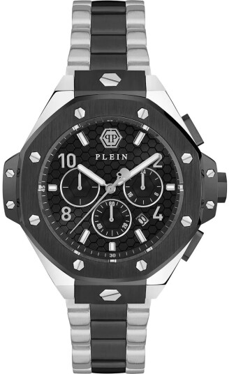 Philipp Plein Herreklokke PWPRA0224 Chrono Royal Sort/Stål Ø46 mm Philipp Plein Herreklokke PWPRA0224 Chrono Royal Sort/Stål Ø46 mm