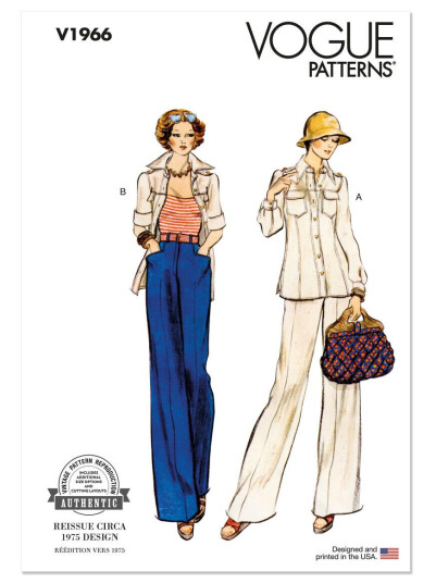Vogue 1966 - Vintage Jakke & Bukse B5 (8-10-12-14-16)