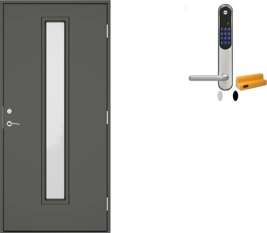 Ytterdør Swedoor Clever-Line+ Abisko med Yale Entrus