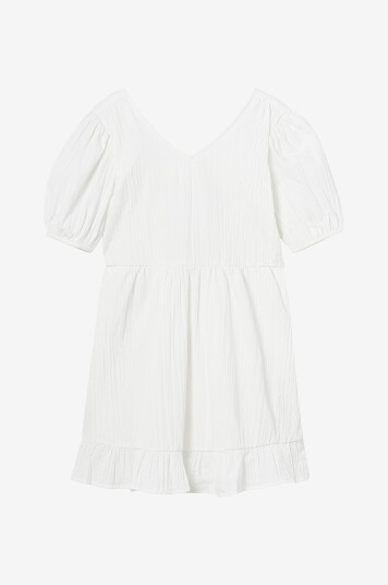 Vero Moda Girl Kjole vmSui SS Short Dress Wvn Hvit