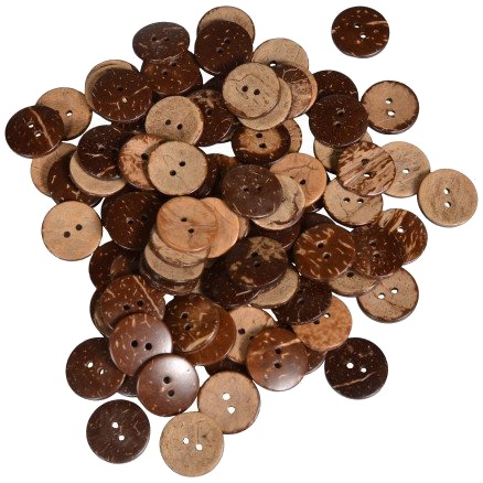 Infinity Hearts Infinity Hearts Knapper Kokos 20Mm 100 Stk