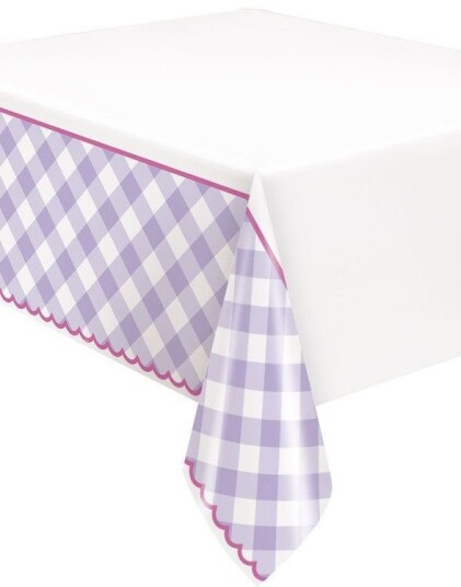 Pastell Gingham Mønstret Plastduk 137x213 cm