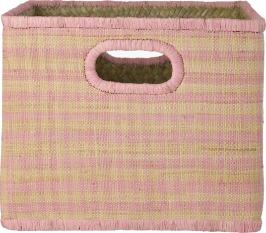 Rice Kurv Rutete L, Rosa