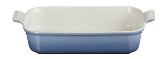 Le Creuset Heritage rektangulært fat 32x24 cm chambray