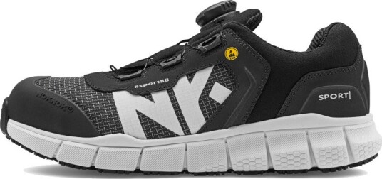 NokNok Sport88 vernesko, S1P, sort, str. 43 Svart