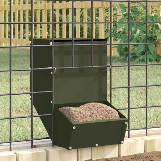 Vidaxl Kaninfôrer Olivengrønn 17.5 X 26 X 28.5 cm 1.5 kg