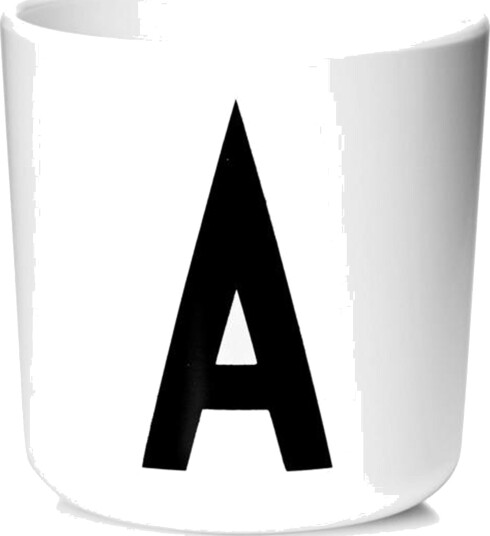 Design Letters ABC Melamine Cup White Q