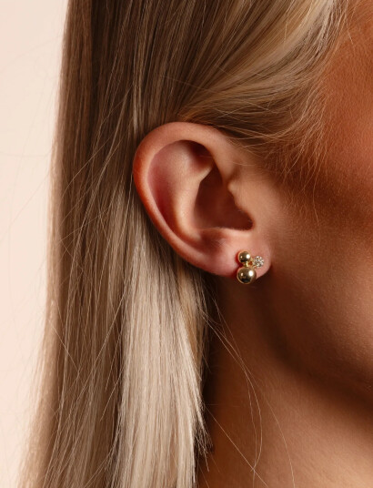 SNÖ of Sweden Bennet Small Tripple Ear G/Clear Onesize Cream ONE SIZE SNÖ of Sweden Bennet Small Tripple Ear G/Clear Onesize Cream ONE SIZE