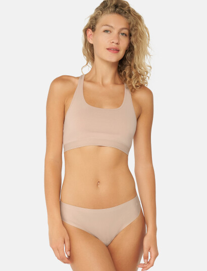 Danish Endurance Women"s Invisible Thong - Beige - XL