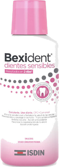 Xylitol Munnvann mot hull BEXIDENT Sensitive Teeth CPC 250 ml