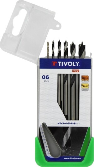 Tivoly Clipster Pro Trebor-Sett 6 Deler Ø2-8 Mm (Mykt Tre Og Hardtre) Tivoly Clipster Pro Trebor-Sett 6 Deler Ø2-8 Mm (Mykt Tre Og Hardtre)