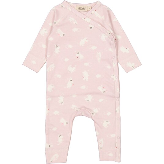 MarMar New Born Modal Smooth Print Rose Moomin Rulo Romper 0 mdr/50
