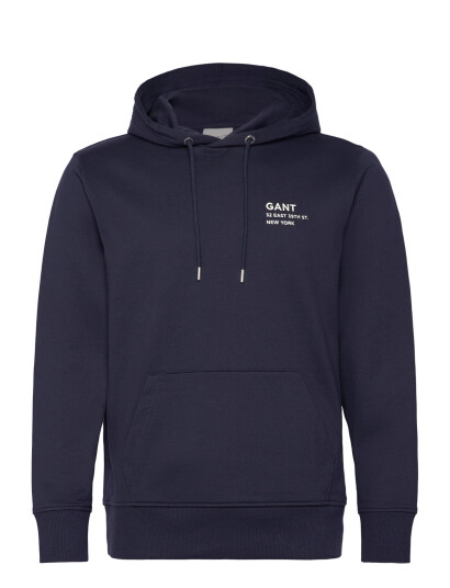 GANT Small Graphic Sweat Hoodie - Navy - XL