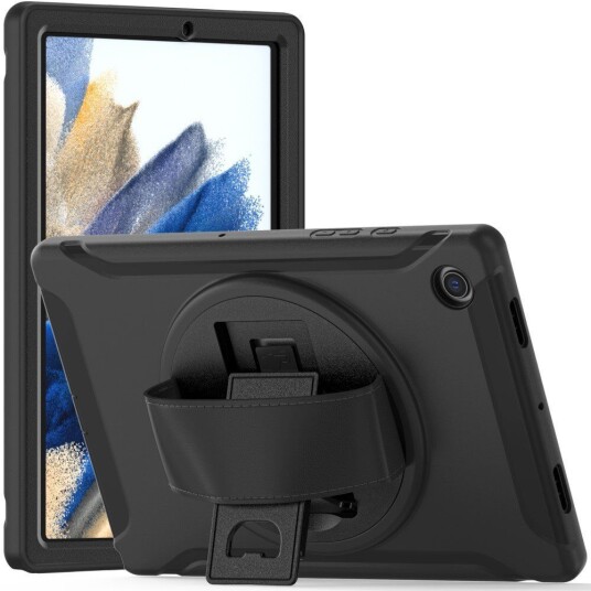 INCOVER Samsung Galaxy Tab A8 10.5" (2021) Håndverksdeksel - Kickstand & Håndholder - Svart INCOVER Samsung Galaxy Tab A8 10.5" (2021) Håndverksdeksel - Kickstand & Håndholder - Svart