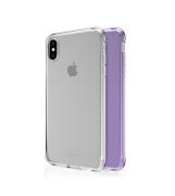 ITSKINS NANO DUO cover til iPhone XS Max®. Lys lilla og gennemsigtig