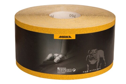 Mirka Slippappersrulle Gold 115mmx50m P150 Mirka Slippappersrulle Gold 115mmx50m P150