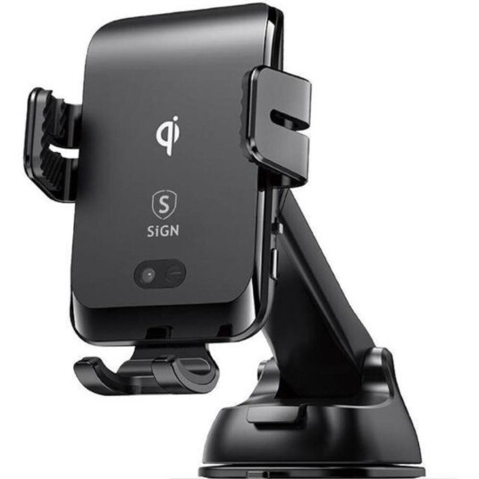 SiGN Mobilholder 15W Trådløs lader & Sugekopp mekanisme - Sort SiGN Mobilholder 15W Trådløs lader & Sugekopp mekanisme - Sort