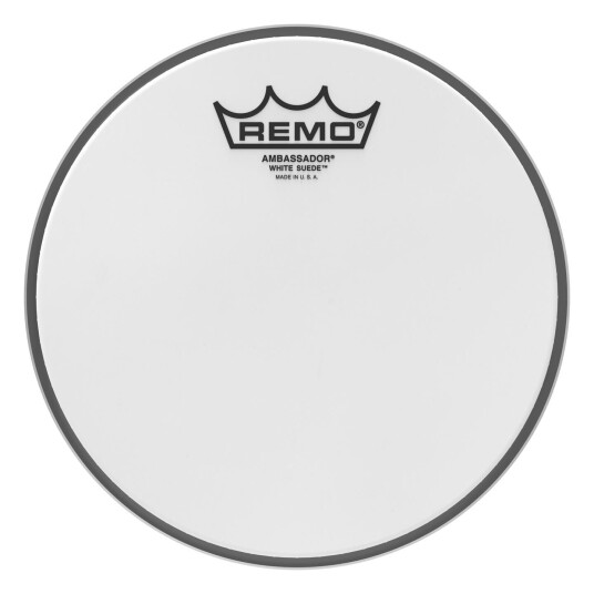 Remo Ba-0808-Ws- Ambassador Hvit Suede Drumhead, 8"
