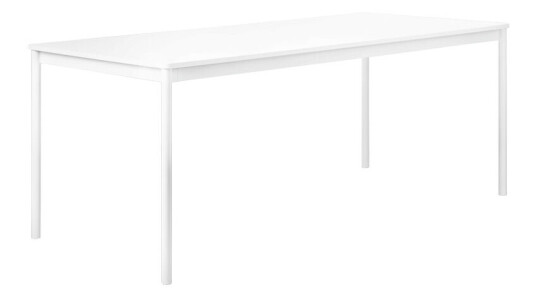 Muuto Base spisebord white, abs kant, 190 x 85 cm