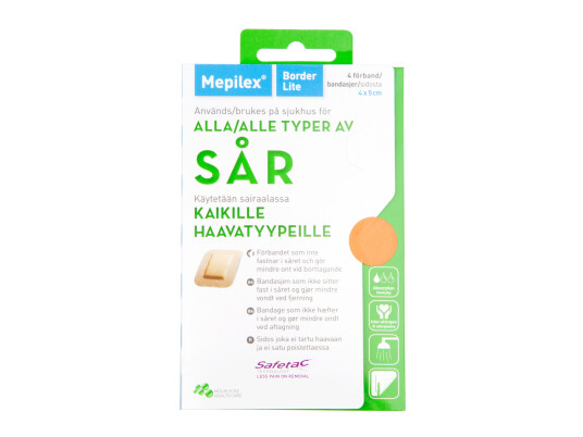 Mepilex Border Lite 4 x 5 cm 10 stk.