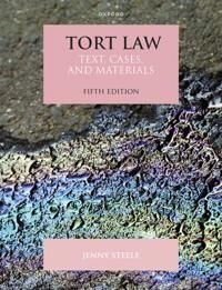 Tort Law Av Jenny (Professor & Director Of Research York Law School University Of York) Steele