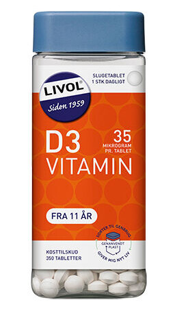 Livol Vitamin D3 350 Tabletter Livol Vitamin D3 350 Tabletter