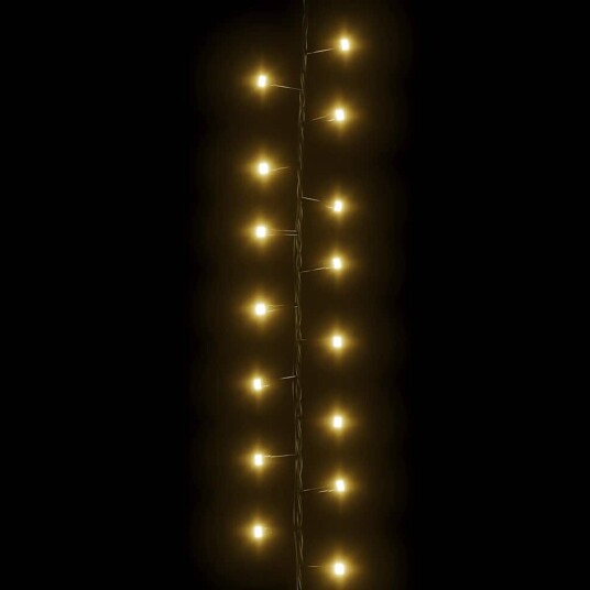 vidaXL LED-strenglys med 1000 lysdioder varmhvit 25 m PVC