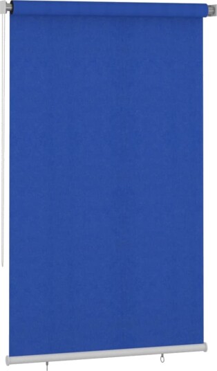 vidaXL Utendørs rullegardin 140x230 cm blå HDPE