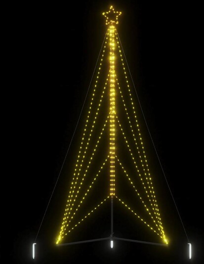 LED juletre 615 LEDs Varm Hvit 404,5 cm LED juletre 615 LEDs Varm Hvit 404,5 cm