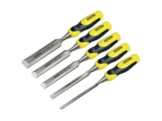 Stanley Dynagrip Meiselsett 5 Deler 6-25mm Håndverktøy Kull Stål Stanley Dynagrip Meiselsett 5 Deler 6-25mm Håndverktøy Kull Stål