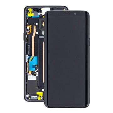 Samsung Galaxy S9 Frontdeksel / LCD-skjerm GH97-21696A Svart Samsung Galaxy S9 Frontdeksel / LCD-skjerm GH97-21696A Svart